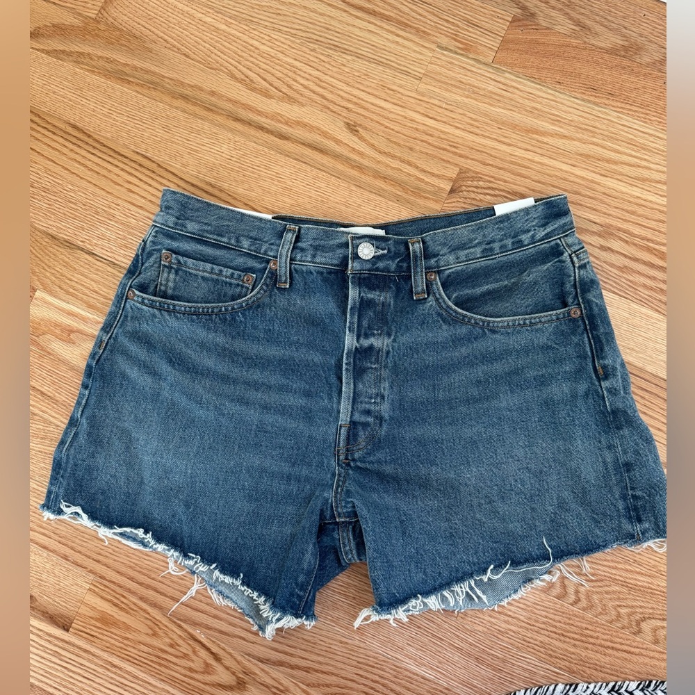 NWT AGOLDE Parker long loose fit vintage shorts
